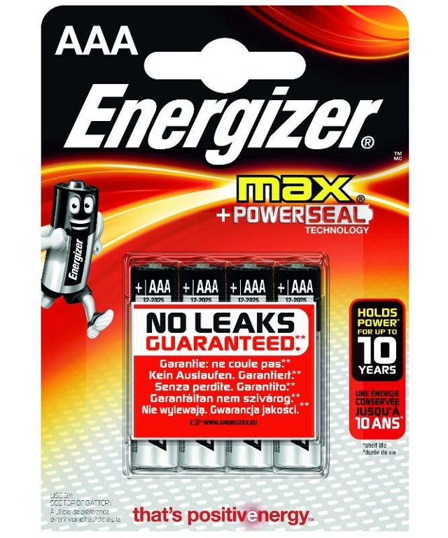 Energizer AAA batterier 4-Pack