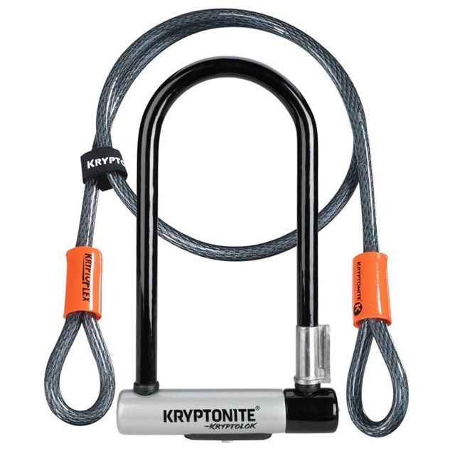 Kryptonite Kryptolok 2 Med Kabel Bygellås 6/10