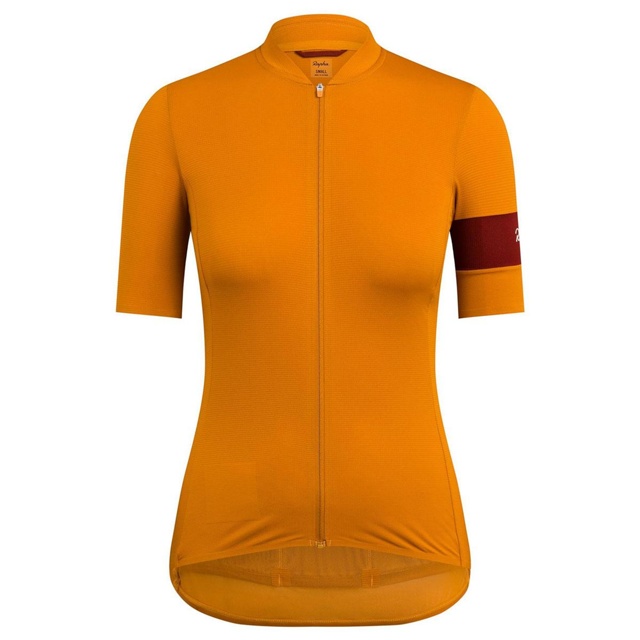 Rapha Women Classic Flyweight Jersey Cykeltröja Dam Mustard