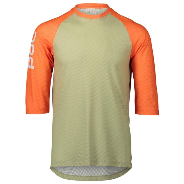 POC MTB Pure 3/4 Jersey Tröja Prehnite Green/Orange