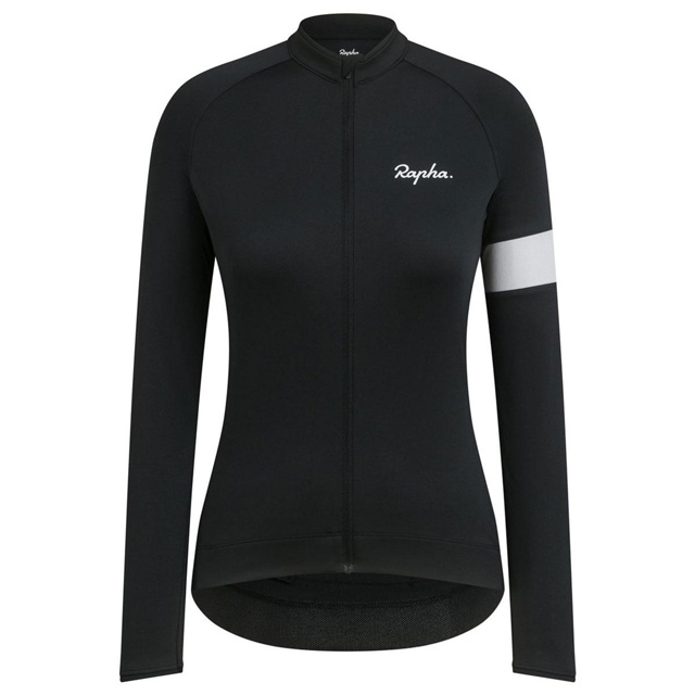 Rapha Women Core Long Sleeve Jersey Cykeltröja Dam Black