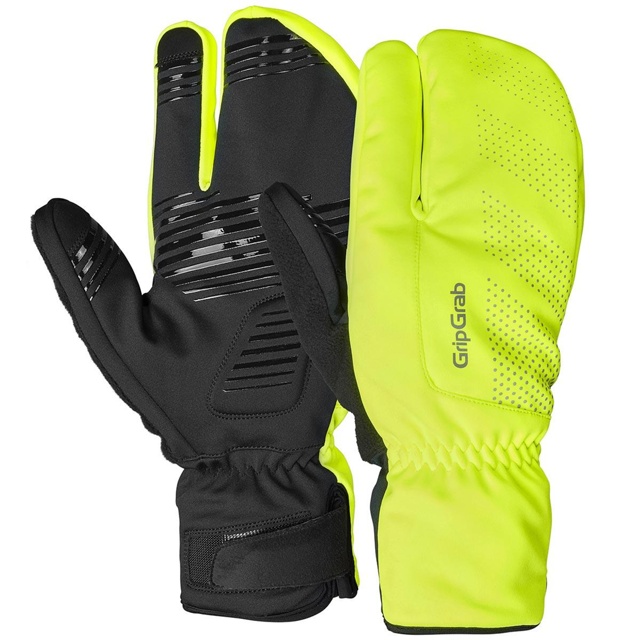 GripGrab Ride Windproof Deep Winter Lobster Handskar Hi-Vis