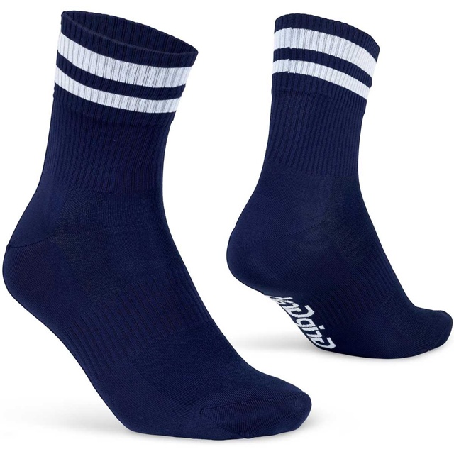 GripGrab Orginal Stripes Crew Socks Strumpor Navy