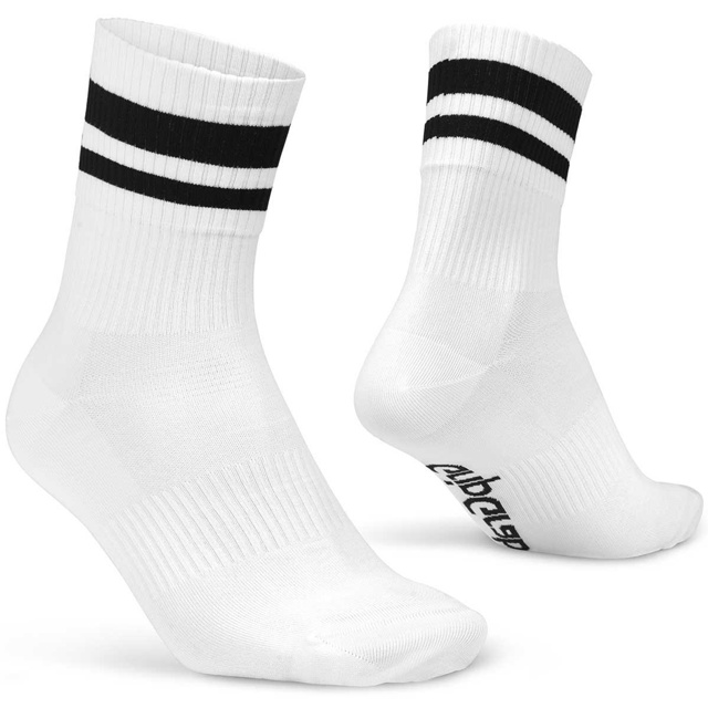 GripGrab Orginal Stripes Crew Socks Strumpor White