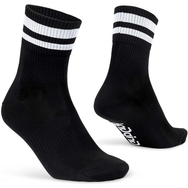 GripGrab Orginal Stripes Crew Socks Strumpor Black