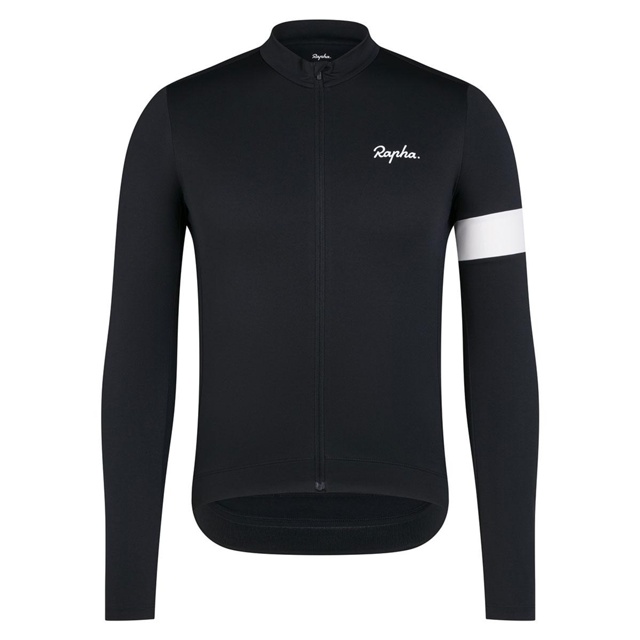 Rapha Core Thermal Long Sleeve Jersey Black/White