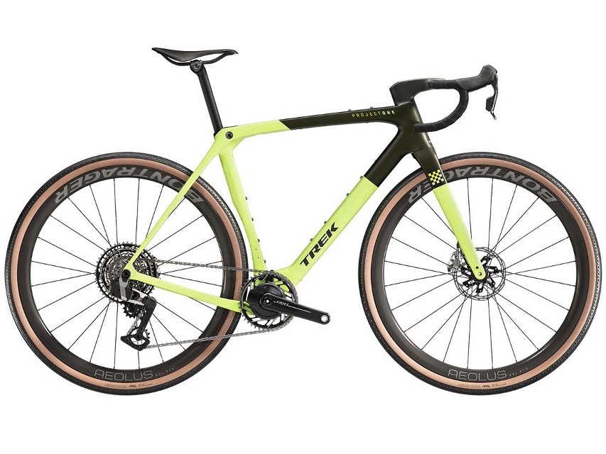 Trek Checkmate SLR 9 SRAM Red AXS Gravelcykel Olive Drab/Glowstick