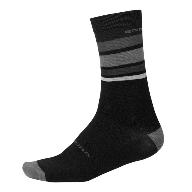 Endura BaaBaa Merino Stripe Sock Strumpor Black