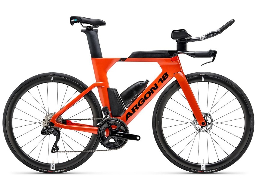 Argon 18 E117 105 Di2 Triahloncykel Flaming Red