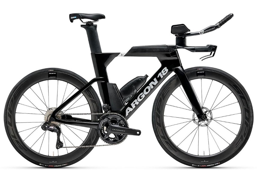 Argon 18 E117 105 Di2 Triahloncykel Black Stealth