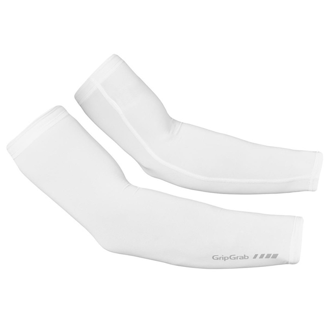 GripGrab UPF 50+ UV Protect Arm Sleeves White