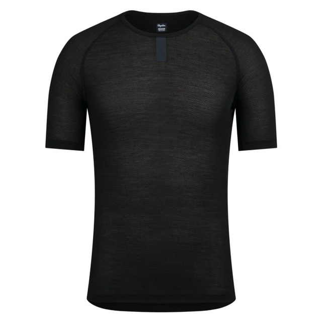 Rapha Merino Lightweight Base Layer Short Sleeve Underställ Black