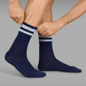 GripGrab Orginal Stripes Crew Socks Strumpor Navy