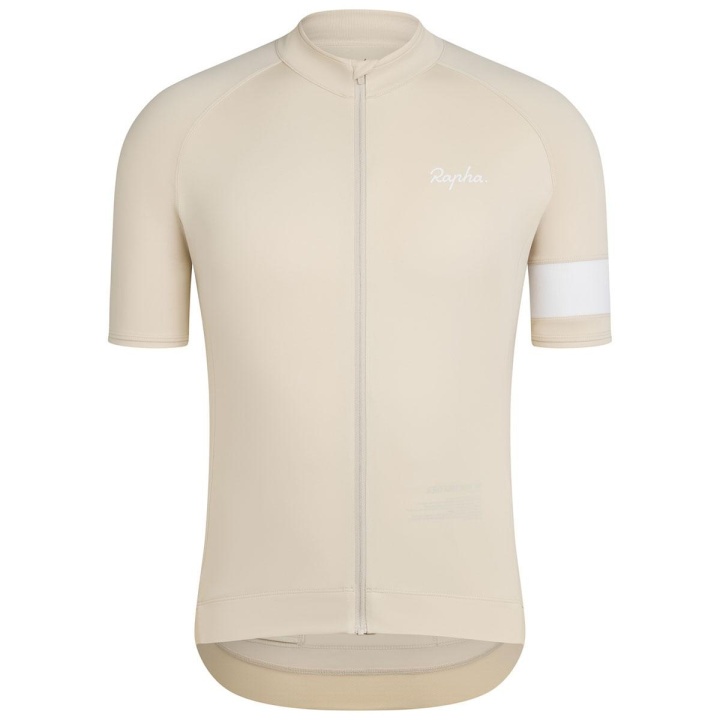 Rapha Core Jersey Cykeltröja Bone White i gruppen Kläder/skor/hjälm / Tröjor / Kortärmade tröjor hos CykelCity (8916)