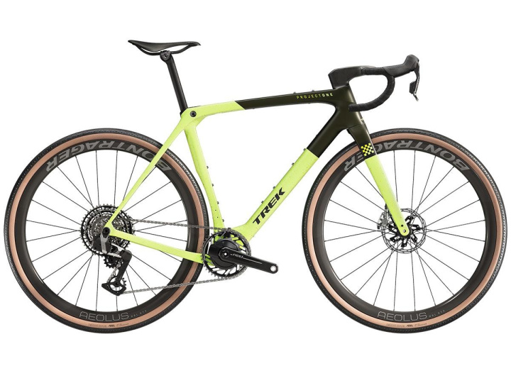 Trek Checkmate SLR 9 SRAM Red AXS Gravelcykel Olive Drab/Glowstick i gruppen Cyklar / Gravelcykel/cyclocross hos CykelCity (9133)