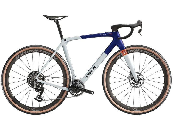 Trek Checkmate SLR 9 SRAM Red AXS Gravelcykel Hex Blue/Grey Pearl i gruppen Cyklar / Gravelcykel/cyclocross hos CykelCity (9137)