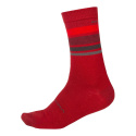 Endura BaaBaa Merino Stripe Sock Strumpor Dark Red