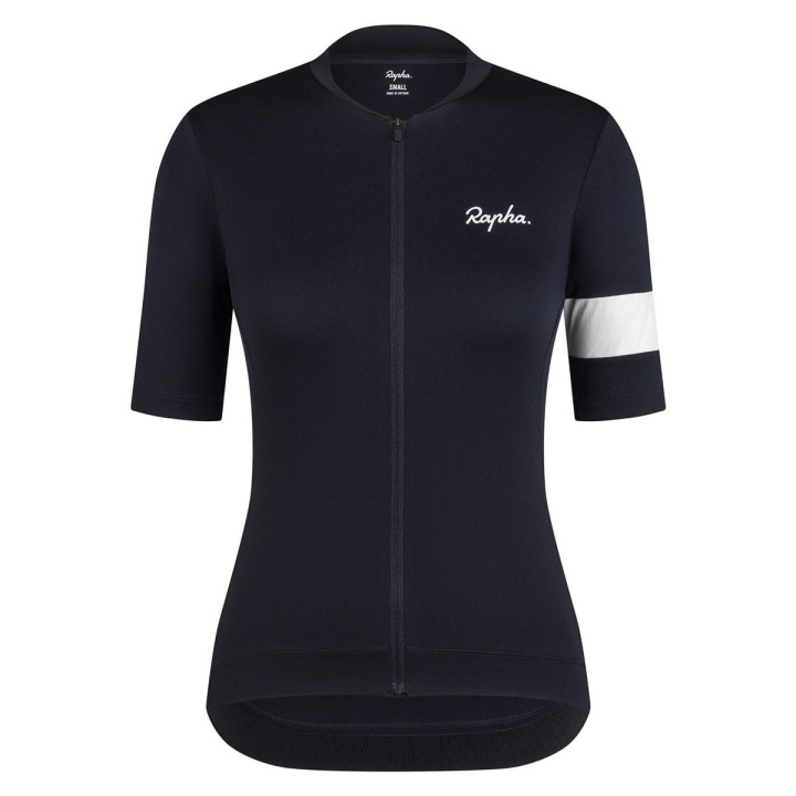 Rapha Women Core Jersey Cykeltröja Black i gruppen Kläder/skor/hjälm / Tröjor / Kortärmade tröjor hos CykelCity (9526)