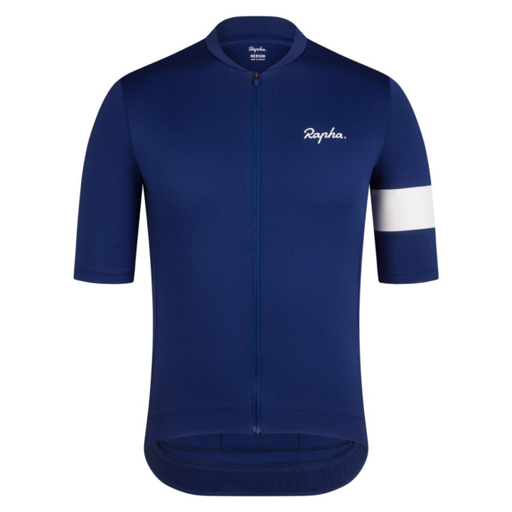 Rapha Core Jersey Cykeltröja Navy/White i gruppen Kläder/skor/hjälm / Tröjor / Kortärmade tröjor hos CykelCity (9550)