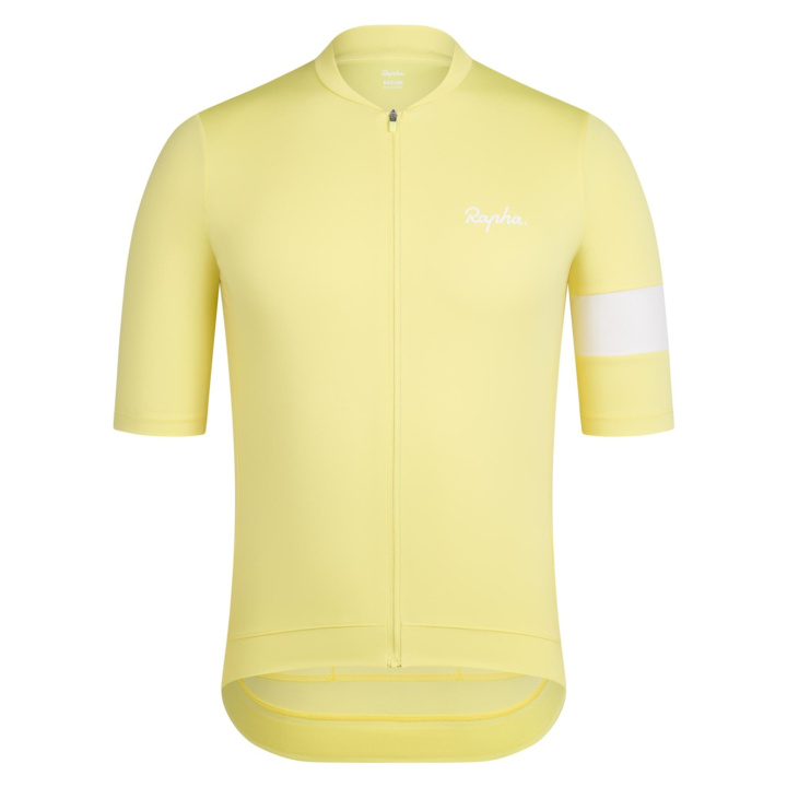 Rapha Core Jersey Cykeltröja Canary Yellow i gruppen Kläder/skor/hjälm / Tröjor / Kortärmade tröjor hos CykelCity (9552)